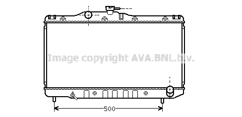 Radiator, engine cooling (TO2099)