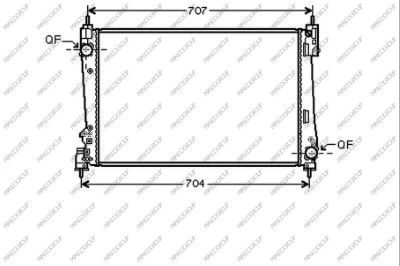 Radiator, engine cooling (FT138R002)