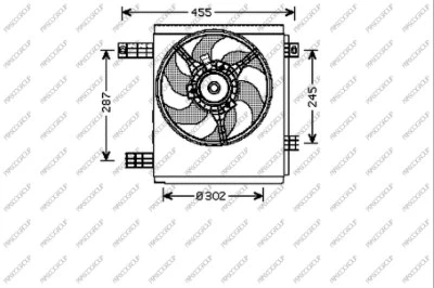 Fan, engine cooling (ME302F001)