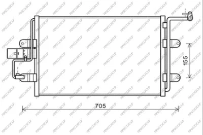 Condenser, air conditioning (AD016C003)