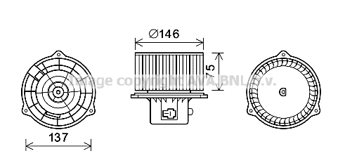 Electric Motor, interior blower (HY8403)