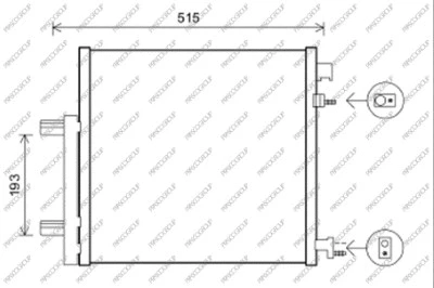 Condenser, air conditioning (DW340C001)