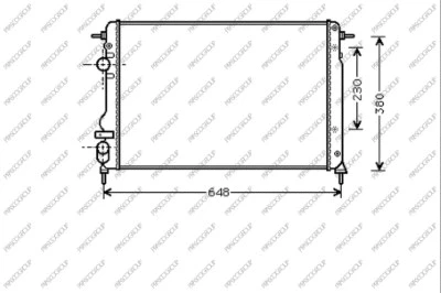 Radiator, engine cooling (DA220R003)