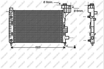 Radiator, engine cooling (ME320R002)