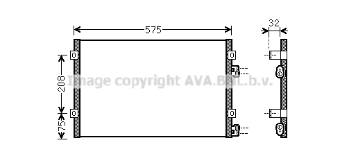 Condenser, air conditioning (CR5071)