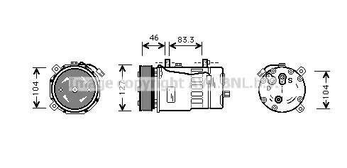 Compressor, air conditioning (VNAK050)