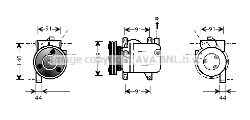 Compressor, air conditioning (DNK001)
