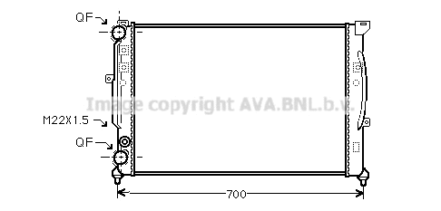 Radiator, engine cooling (AIA2123)