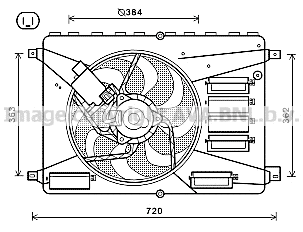 Fan, engine cooling (FD7556)