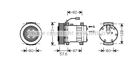 Compressor, air conditioning (REK078)