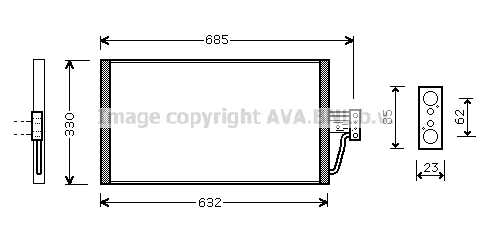 Condenser, air conditioning (BW5254)