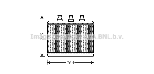 Heat Exchanger, interior heating (BWA6271)
