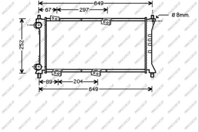 Radiator, engine cooling (FT121R005)