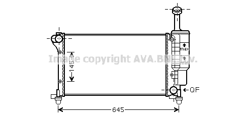 Radiator, engine cooling (FTA2335)