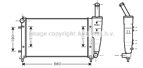 Radiator, engine cooling (FT2290)