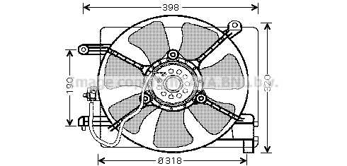 Fan, engine cooling (DW7502)