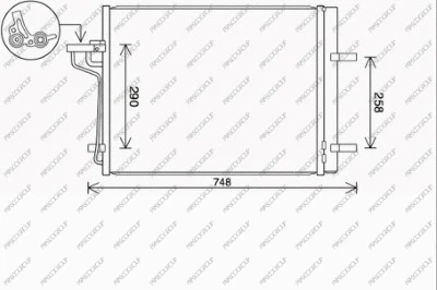 Condenser, air conditioning (FD804C001)
