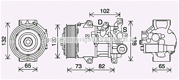 Compressor, air conditioning (TOK742)