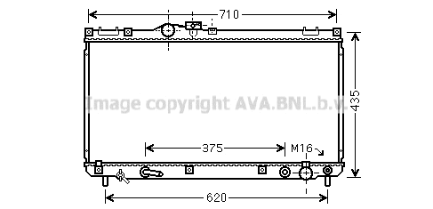 Radiator, engine cooling (TO2556)