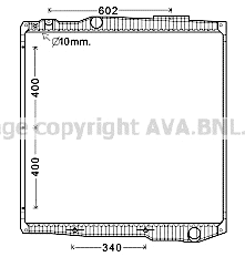 Radiator, engine cooling (SC2045)