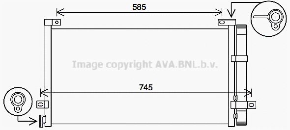 Condenser, air conditioning (VL5086D)