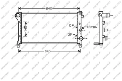 Radiator, engine cooling (FT122R010)