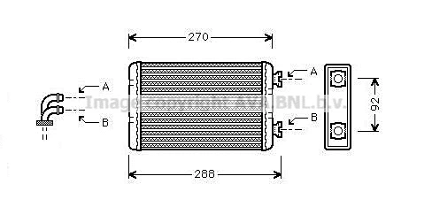 Heat Exchanger, interior heating (BW6173)