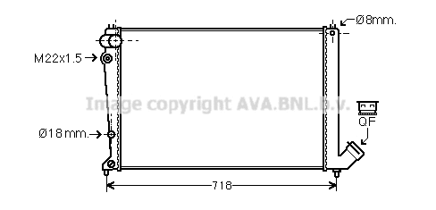 Radiator, engine cooling (CNA2103)