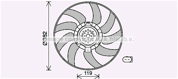 Fan, engine cooling (AI7519)
