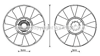 Clutch, radiator fan (IVF124)