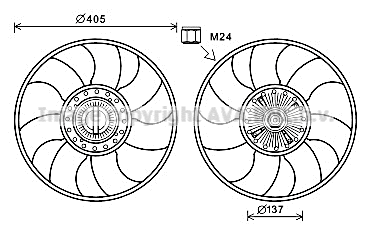 Fan, engine cooling (FDF609)