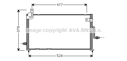 Condenser, air conditioning (DW5044)
