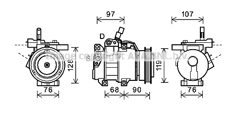 Compressor, air conditioning (KAK161)