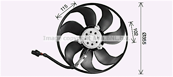 Fan, engine cooling (AI7521)