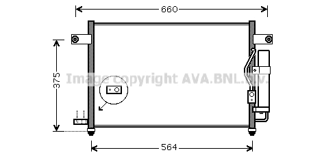 Condenser, air conditioning (DW5049D)