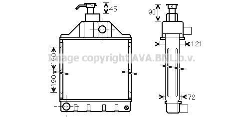 Radiator, engine cooling (MF2008)