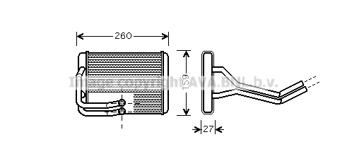 Heat Exchanger, interior heating (HY6122)