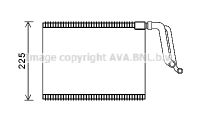 Evaporator, air conditioning (BWV500)