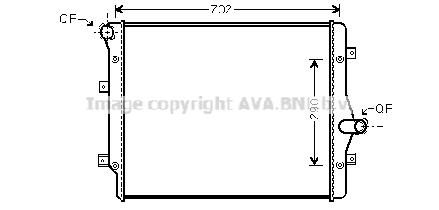 Radiator, engine cooling (VN2208)