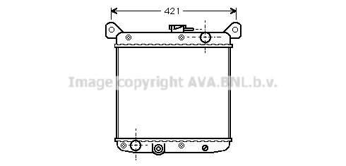 Radiator, engine cooling (FT2010)
