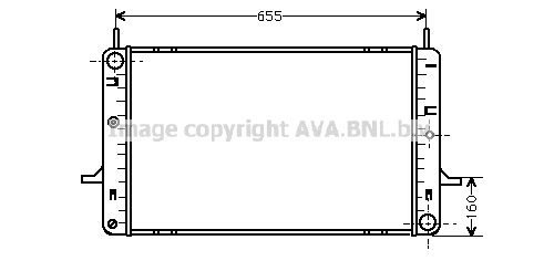 Radiator, engine cooling (FD2146)