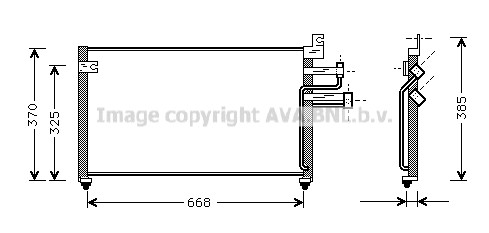 Condenser, air conditioning (HY5070)