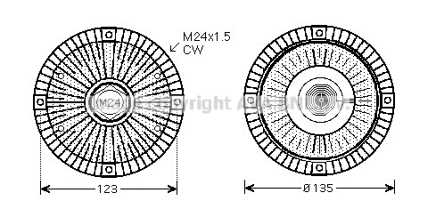 Clutch, radiator fan (AIC285)