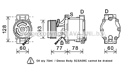 Compressor, air conditioning (SUK100)