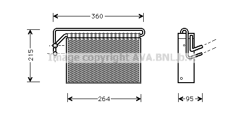 Evaporator, air conditioning (BWV024)