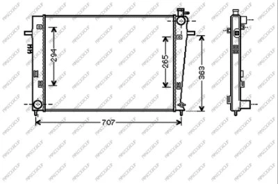 Radiator, engine cooling (HN802R006)