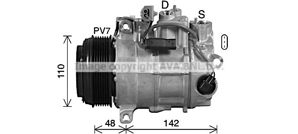 Compressor, air conditioning (MSAK746)