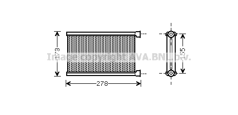 Heat Exchanger, interior heating (BW6344)