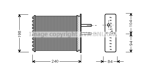Heat Exchanger, interior heating (FT6193)