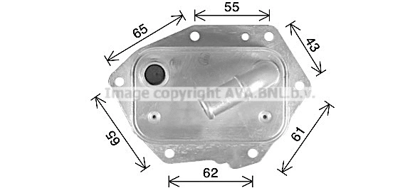 Oil Cooler, engine oil (CN3326)